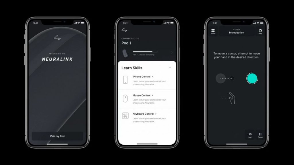 bluethooth connecting apps for neuralink
